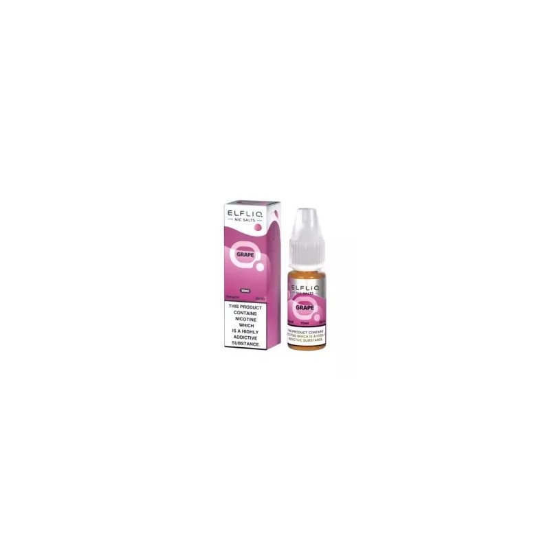 Liquid ELFBAR ELFLIQ Salt - Grape 20mg 10ml Liquid ELFBAR ELFLIQ Salt - Grape 20mg 10ml