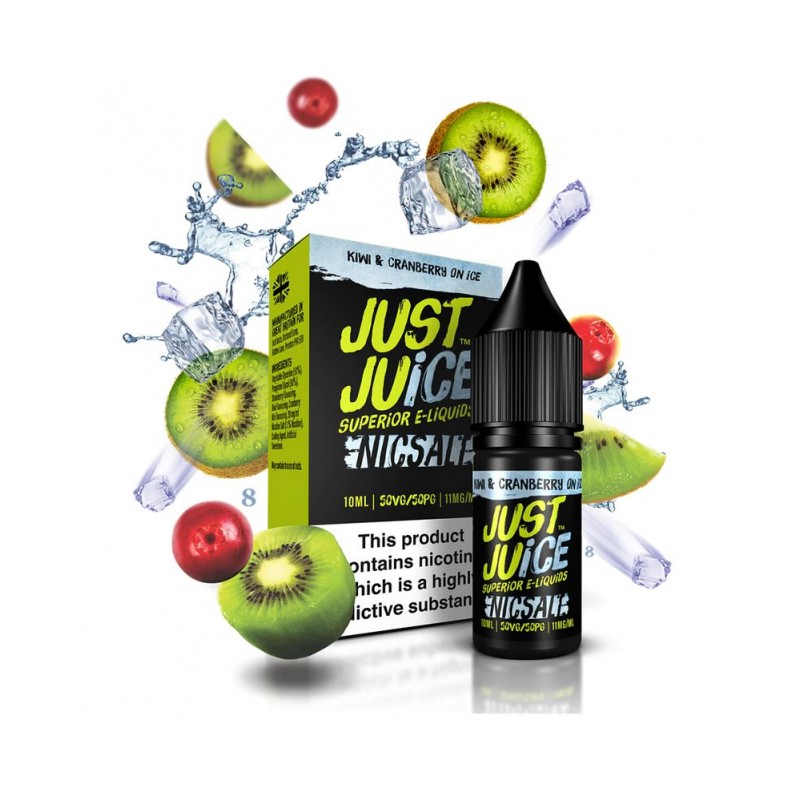 Liquid Just Juice Salts - Kiwi & Cranberry on Ice 20mg 10ml Liquid Just Juice Salts - Kiwi & Cranberry on Ice 20mg 10ml