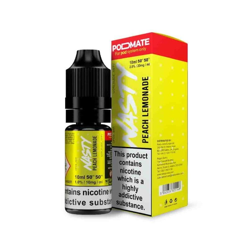 Liquid – Nasty Salts 20mg 10ml - Peach Lemonade