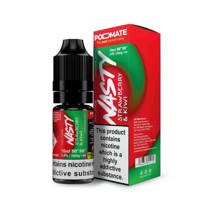 Liquid – Nasty Salts 20mg 10ml - Strawberry & Kiwi