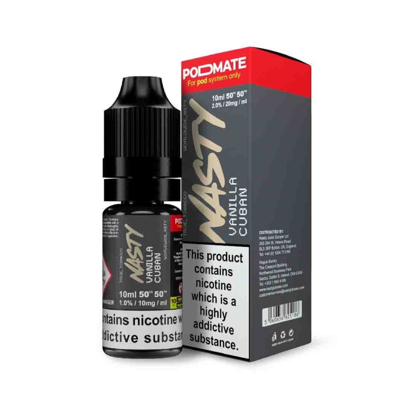 Liquid – Nasty Salts 20mg 10ml - Vanilla Cuban