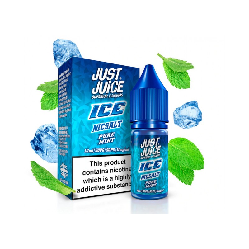 Liquid Just Juice Ice Salts - Pure Mint 20mg 10ml Liquid Just Juice Ice Salts - Pure Mint 20mg 10ml