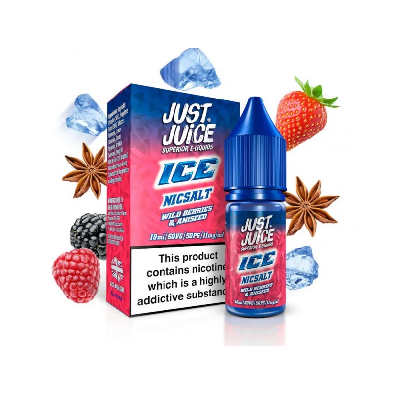 Liquid Just Juice Ice Salts - Wild Berries Aniseed 20mg 10ml Liquid Just Juice Ice Salts - Wild Berries Aniseed 20mg 10ml
