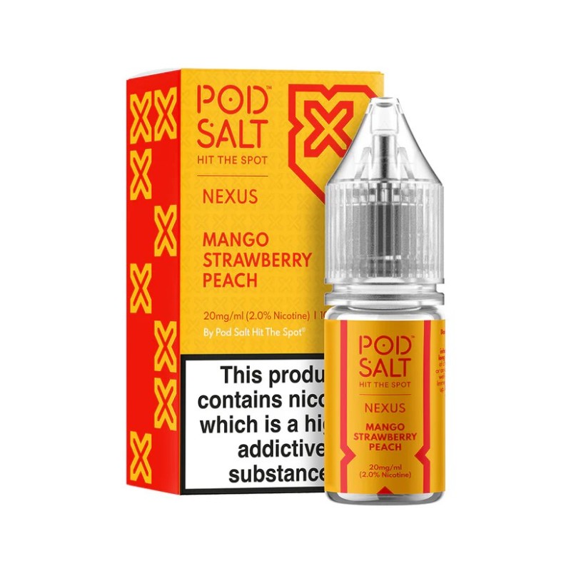 Liquid Pod Salt NEXUS 20mg 10ml - Mango Strawberry Peach