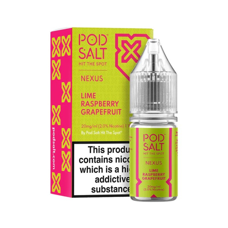 Liquid Pod Salt NEXUS 20mg 10ml - Lime Raspberry Grapefruit