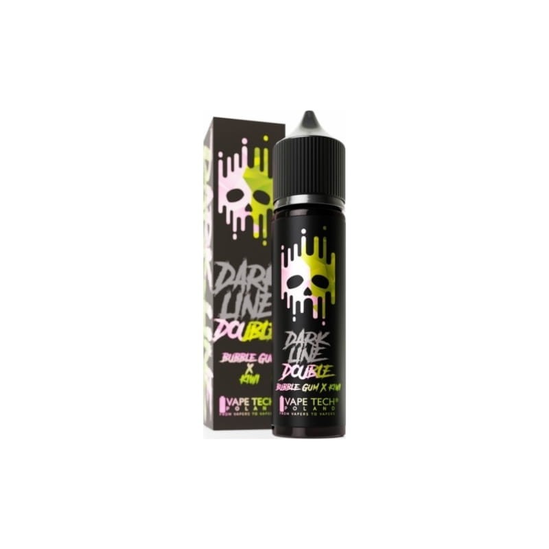 Longfill DARK LINE Double Bubble Gum Kiwi 8/60ml