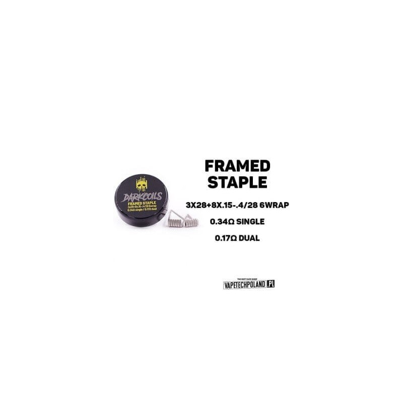 Grzałka DARK COILS - FRAMED STAPLE 0.17Ω (2SZT.)