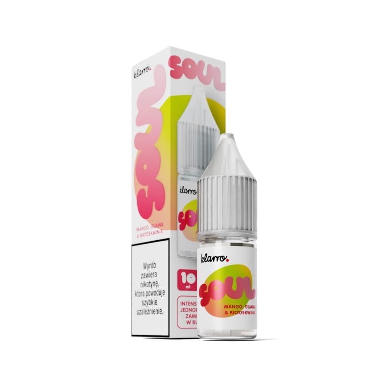 Liquid Klarro Soul 10ml 20mg salt - Mango, Guawa, Brzoskwinia