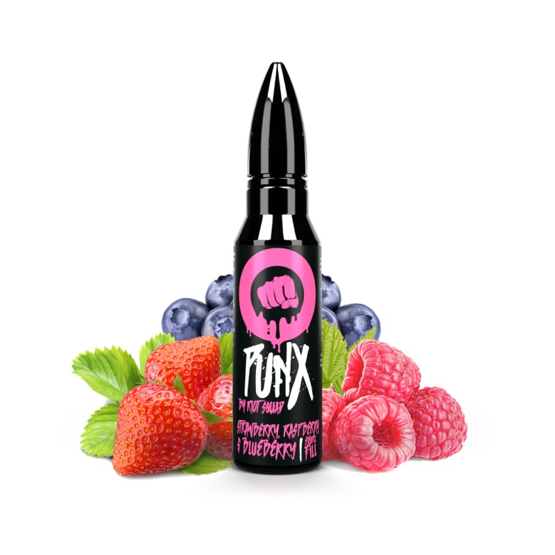 Premix Punx - Strawberry, Raspberry & Blueberry 50/60ml - Riot Squad