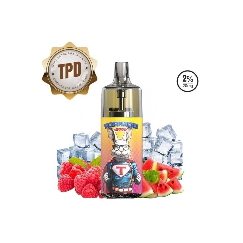 Tornado 10000 puffs 20mg - Raspberry Watermelon Ice