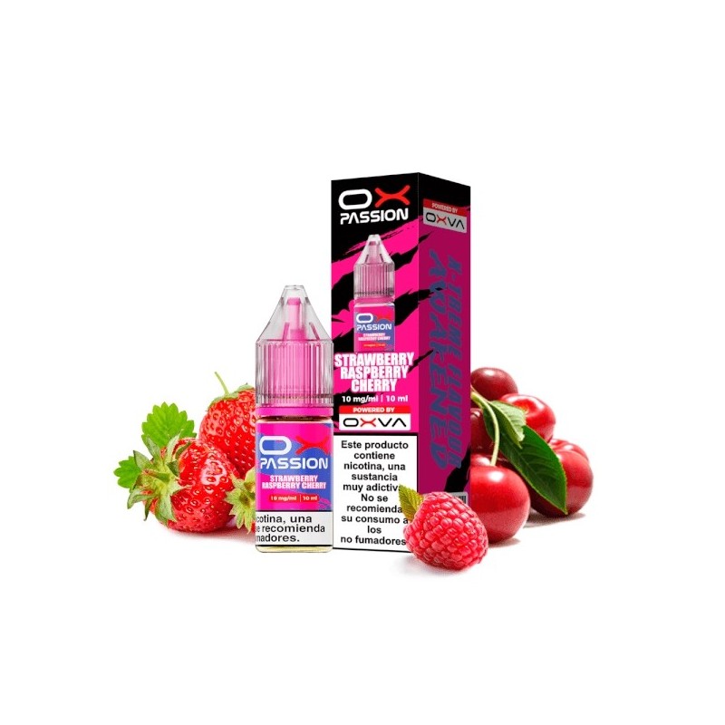 Liquid Oxva Passion Salts 10mg - Strawberry Raspberry Cherry