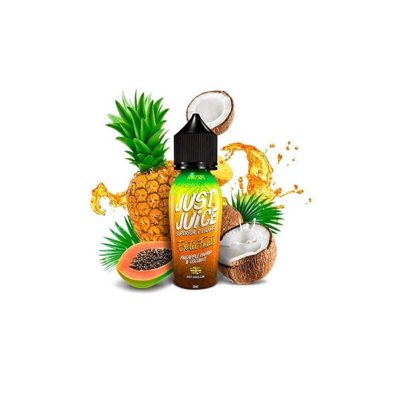 Premix Just Juice 50/60ml Exotic Fruits Pineapple, Papaya & Coconut