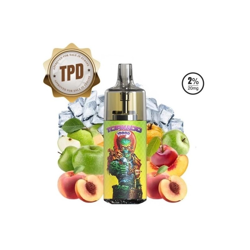 Tornado 10000 puffs 20mg - Apple Peach Ice