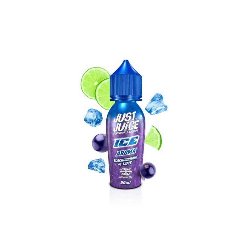 Longfill Just Juice Ice - Blackcurrant and Lime 20/60ml