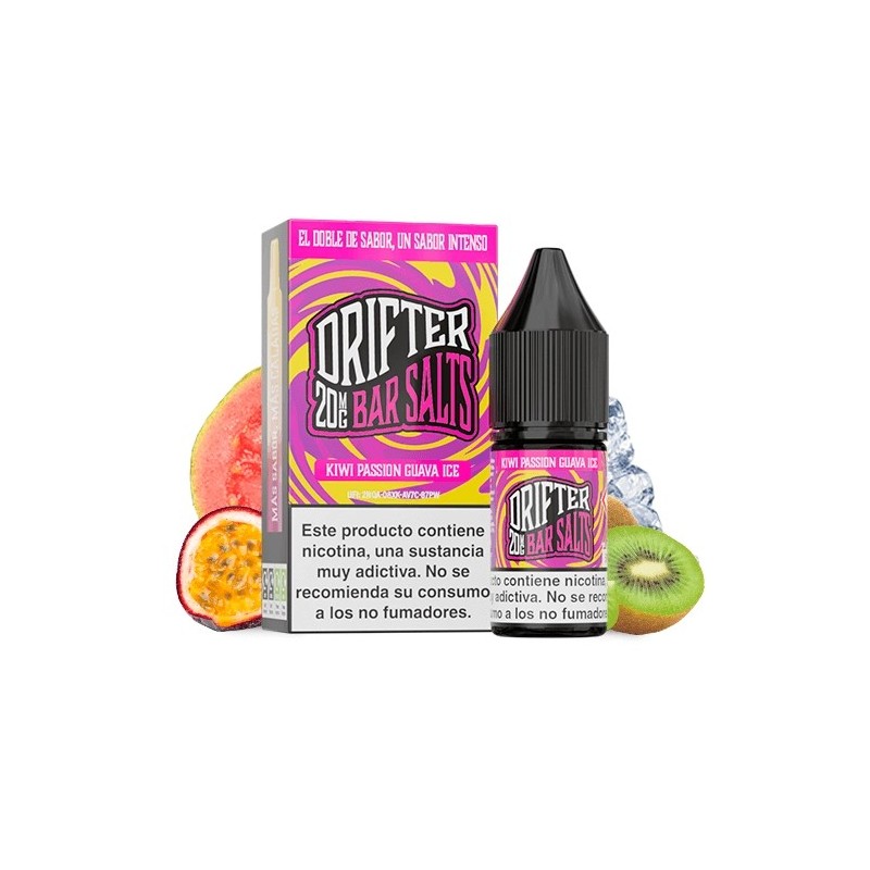 Liquid Drifter Bar Salts Kiwi Passion Guava Ice 20mg 10ml