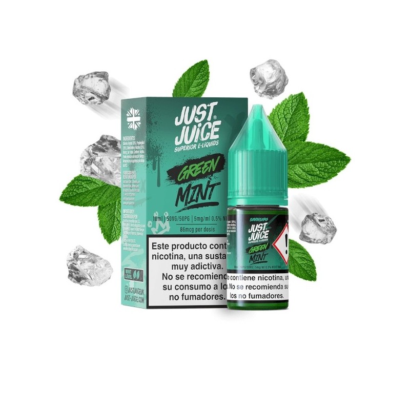 Liquid Just Juice - Mint Range Green 20mg 10ml Liquid Just Juice - Mint Range Green 20mg 10ml