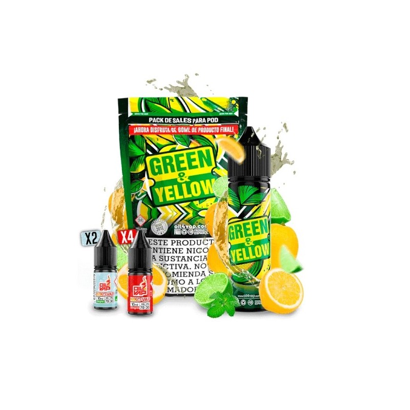 Longfill - Oil4vap Green & Yellow (Pack)