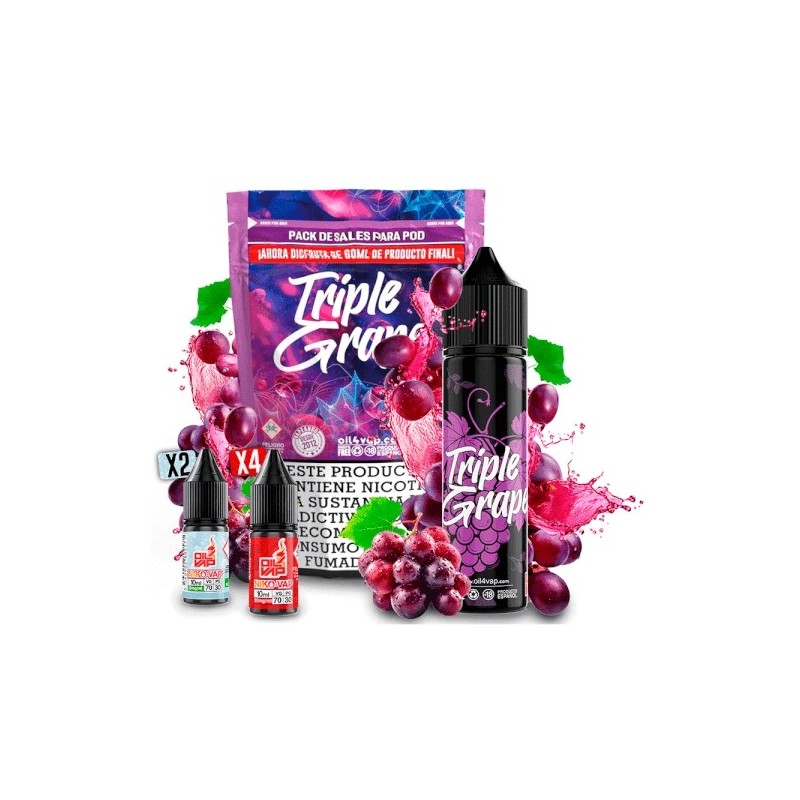 Longfill - Oil4vap Triple Grape (Pack)