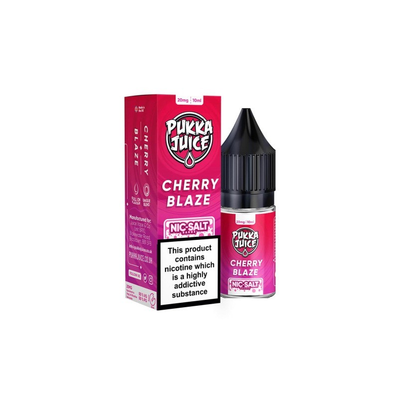 Liquid Pukka Juice 10ml - Cherry Blaze 20mg salt