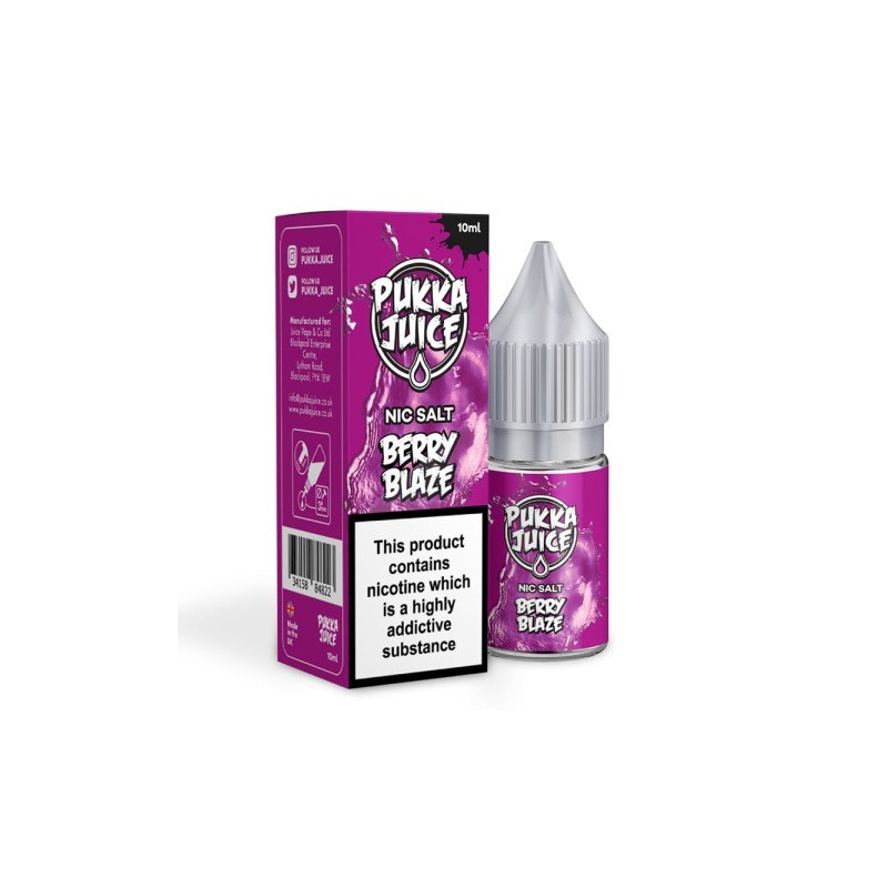 Liquid Pukka Juice 10ml - Berry Blaze 20mg salt