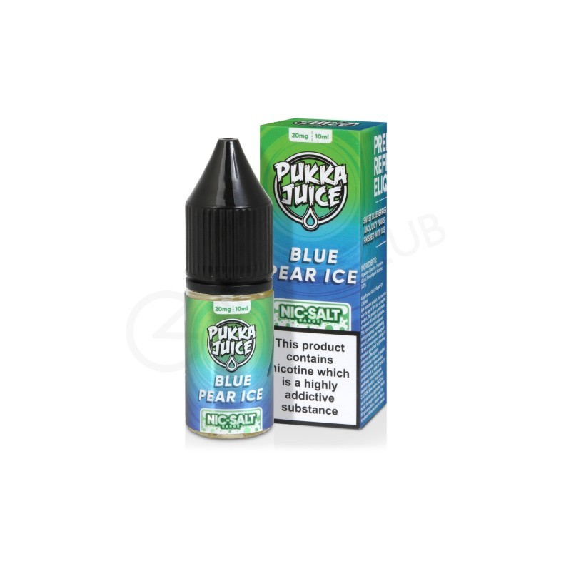 Liquid Pukka Juice 10ml - Blue Pear Ice 20mg salt