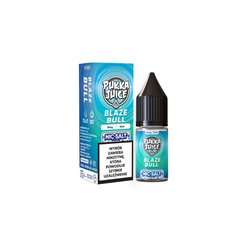 Liquid Pukka Juice 10ml - Blaze Bull 20mg salt