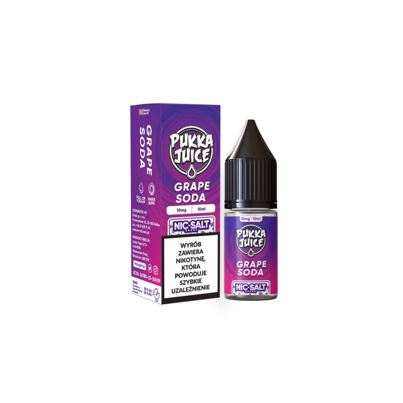 Liquid Pukka Juice 10ml - Grape Soda 20mg salt