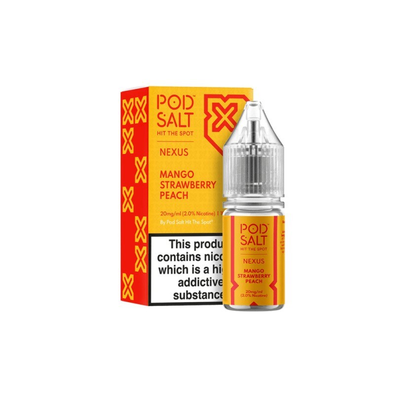 Liquid Pod Salt Nexus - Mango Strawberry Peach - 10ml - 20mg