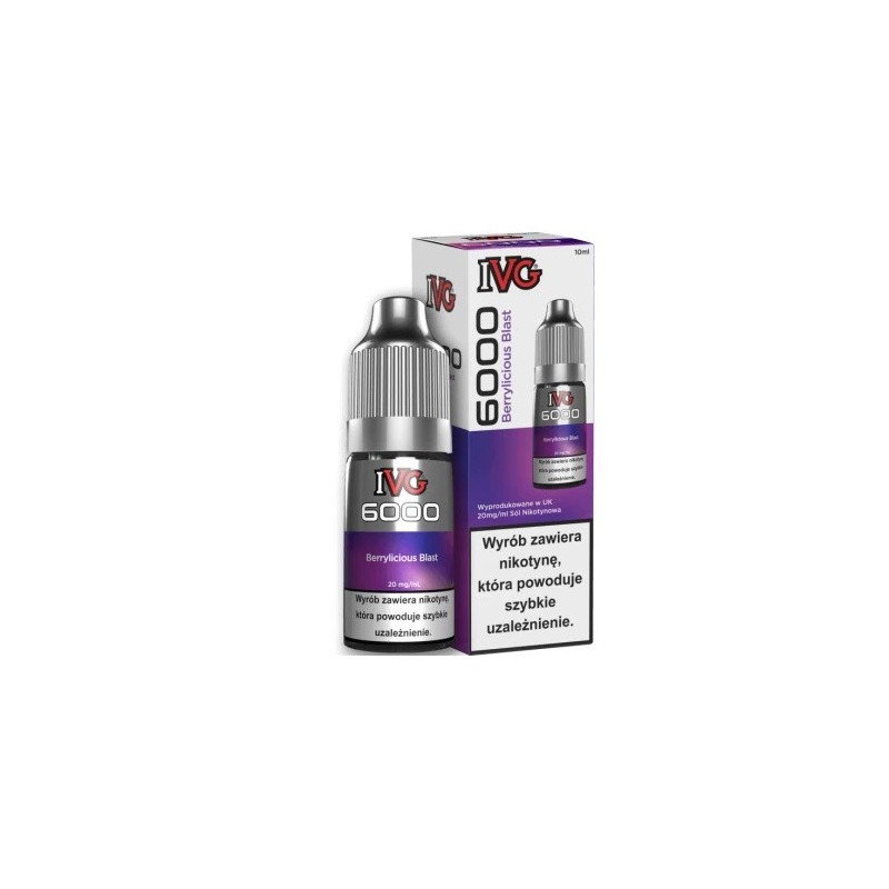 Liquid IVG 6000 Salt Berrylicious Blast 20 mg 10 ml