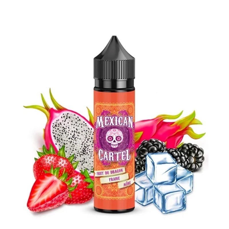 Premix MEXICAN CARTEL 50/60ml Fruit du Dragon Fraise Mûre