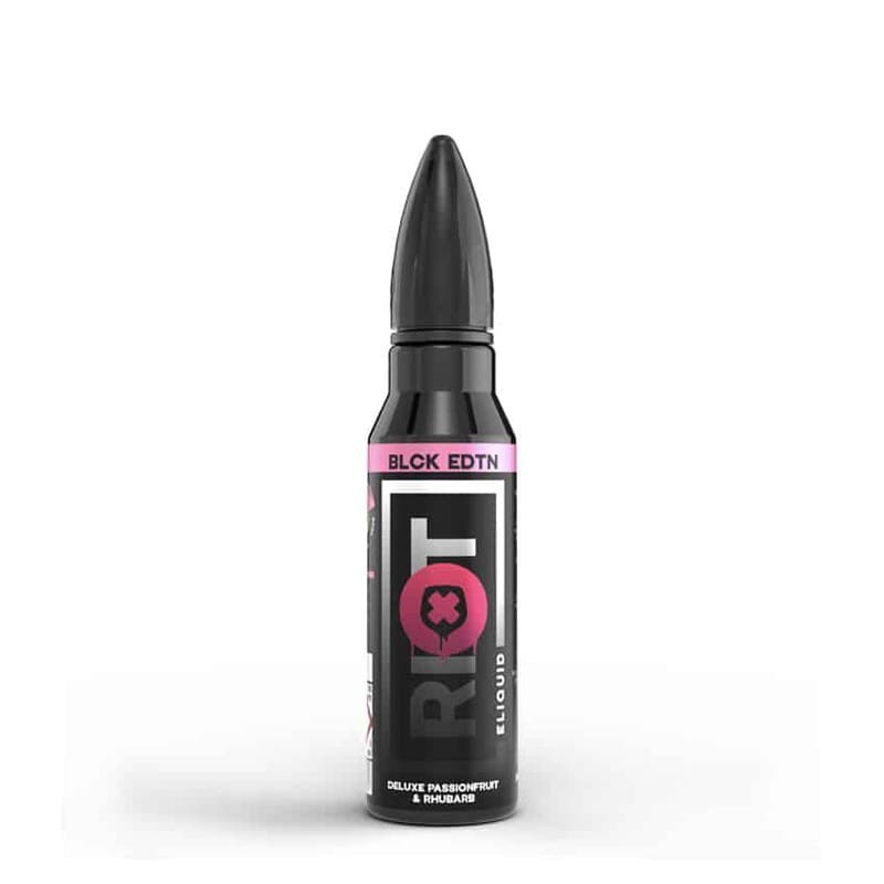 Premix RIOT SQUAD BLACK EDITION 50/60ml Deluxe Passionfruit & Rhubarb