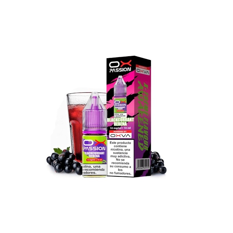 Liquid Oxva Ox Passion Salts 20mg - Blackcurrant Rebena Liquid Oxva Ox Passion Salts 20mg - Blackcurrant Rebena