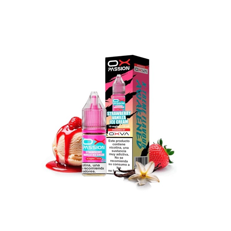 Liquid Oxva Ox Passion Salts 20mg - Strawberry Vanilla Ice Cream