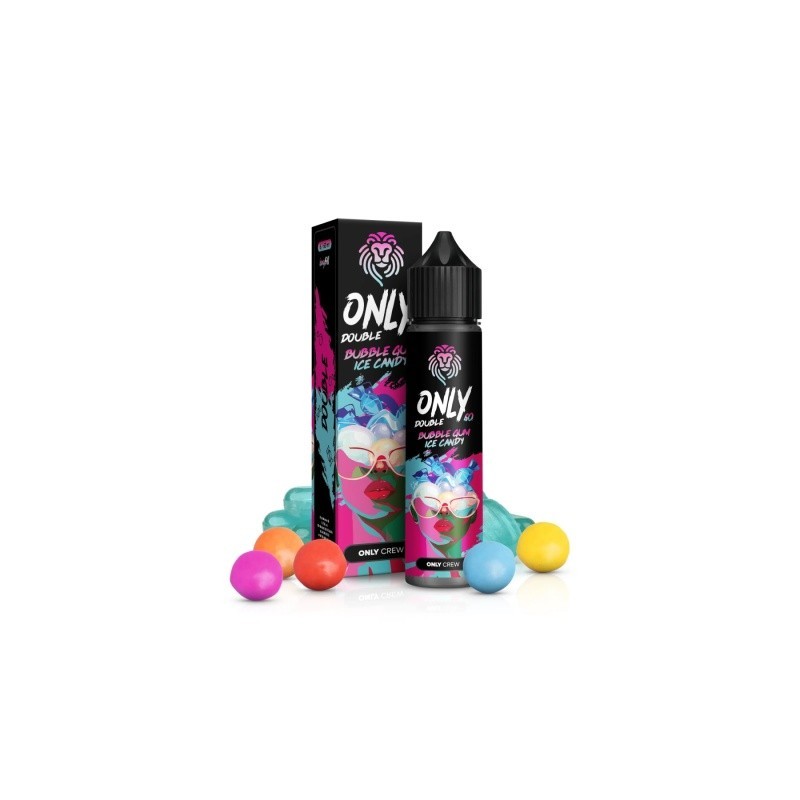 Longfill Only Double 6/60ml - Bubble Gum Ice Candy