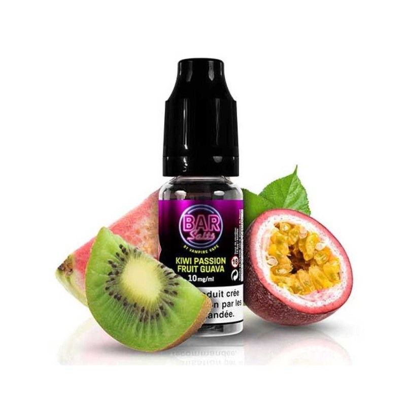 Liquid Kiwi Passion Fruit Guava 10ml - Vampire Vape Bar Salts 10mg