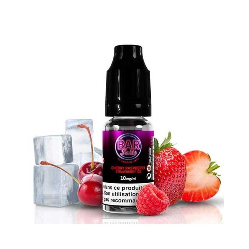 Liquid Cherry Raspberry Strawberry ice 10ml - Vampire Vape Bar Salts 10mg