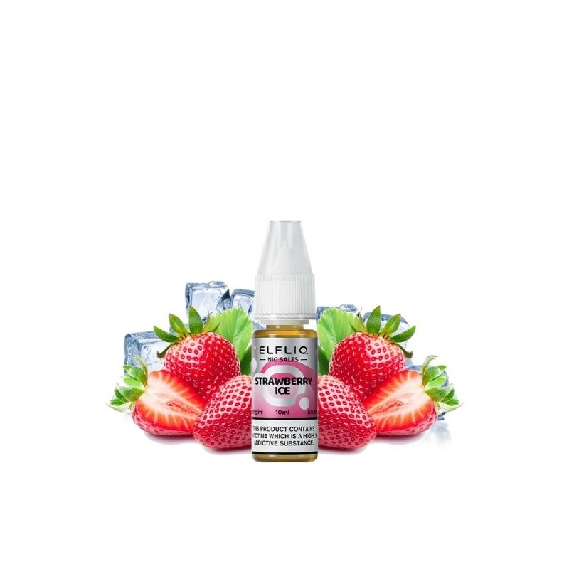 Liquid ELFBAR ELFLIQ Salt - Strawberry Ice 20mg 10ml Liquid ELFBAR ELFLIQ Salt - Strawberry Ice 20mg 10ml