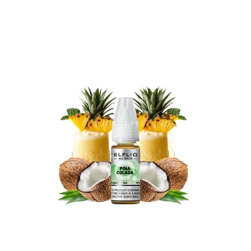 Liquid ELFBAR ELFLIQ Salt - Pina Colada 20mg 10ml Liquid ELFBAR ELFLIQ Salt - Pina Colada 20mg 10ml