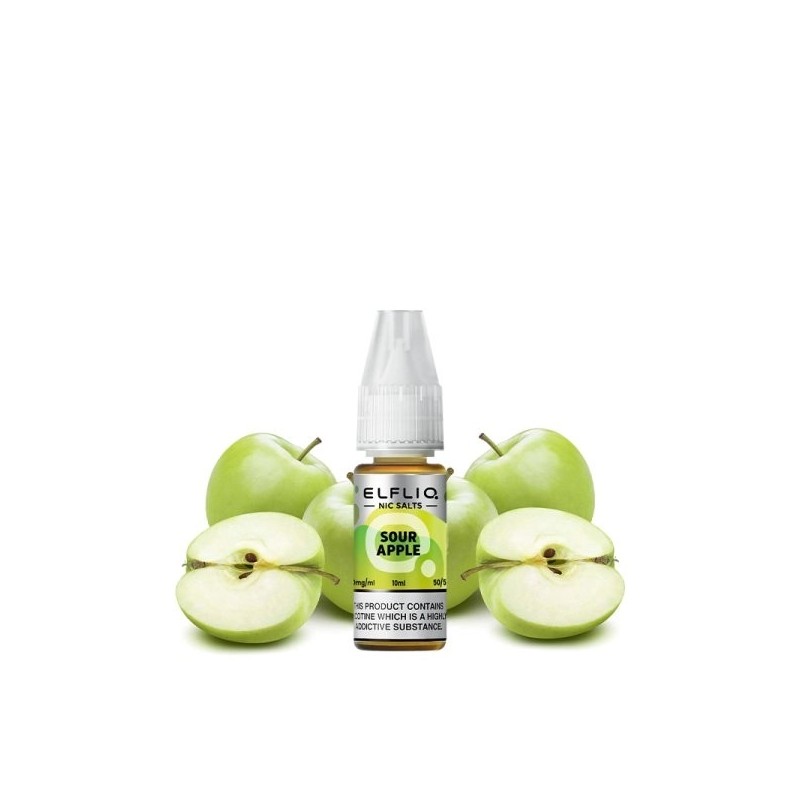 Liquid ELFBAR ELFLIQ Salt - Sour Apple 20mg 10ml Liquid ELFBAR ELFLIQ Salt - Sour Apple 20mg 10ml