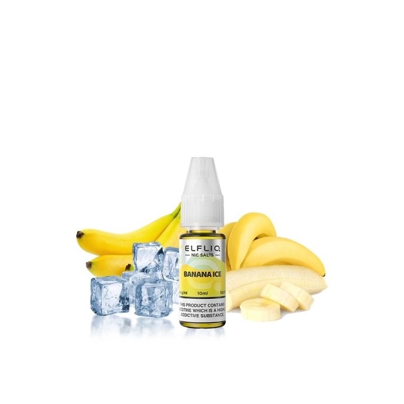 Liquid ELFBAR ELFLIQ Salt - Banana Ice 20mg 10ml Liquid ELFBAR ELFLIQ Salt - Banana Ice 20mg 10ml