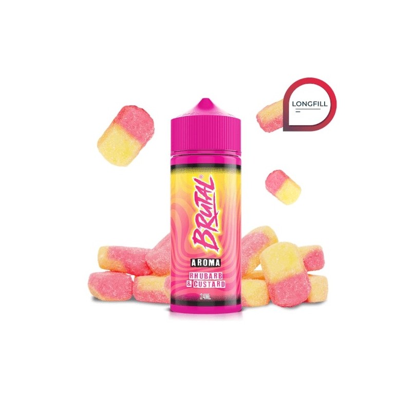 Longfill Brutal Drinks By Just Juice - Rhubarb & Custard 24/120ml