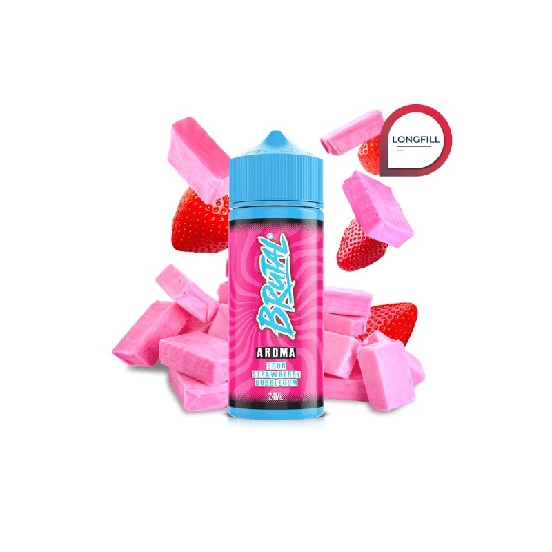 Longfill Brutal By Just Juice - Sour Strawberry Bubblegum 24/120ml Longfill Brutal By Just Juice - Sour Strawberry Bubblegum 24/120ml