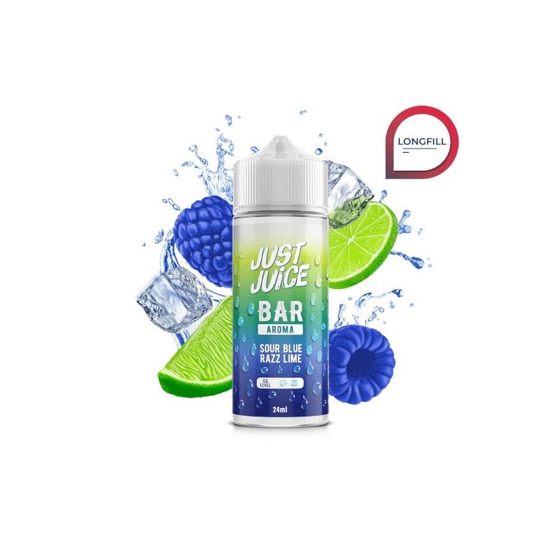 Longfill Just Juice Bar - Sour Blue Razz Lime 24/120ml Longfill Just Juice Bar - Sour Blue Razz Lime 24/120ml