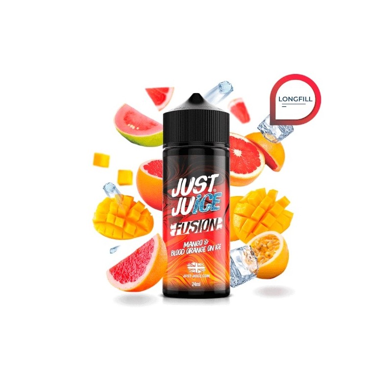Longfill Just Juice Fusion - Mango & Blood Orange On Ice 24/120ml Longfill Just Juice Fusion - Mango & Blood Orange On Ice 24/120ml
