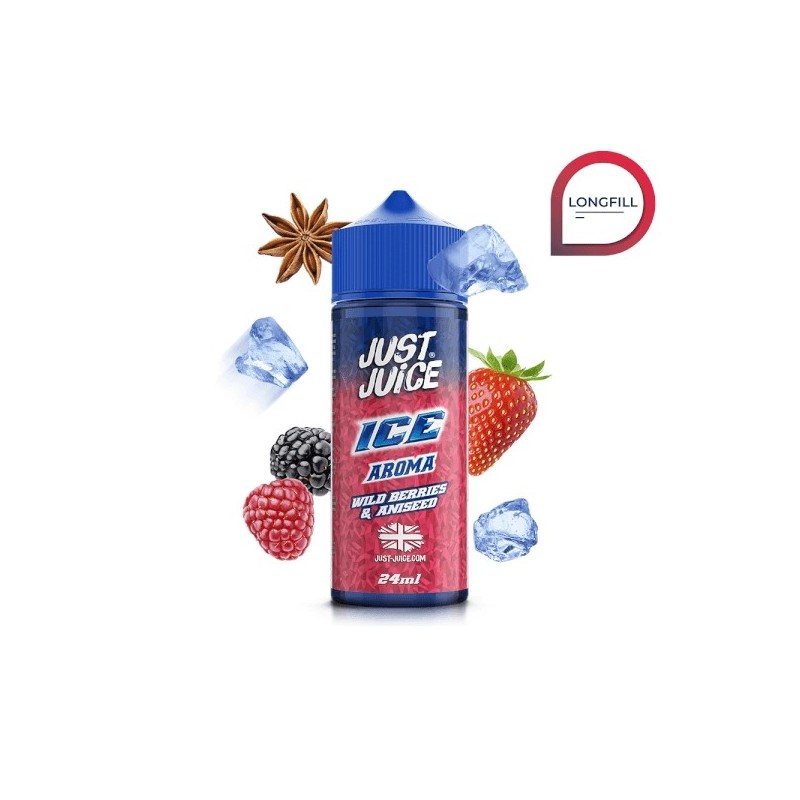 Longfill Just Juice Ice - Wild Berries & Aniseed 24/120ml Longfill Just Juice Ice - Wild Berries & Aniseed 24/120ml