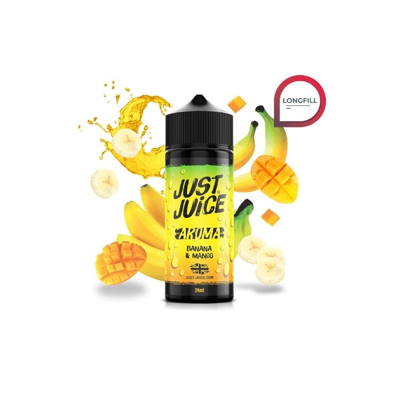 Longfill Just Juice Iconic - Banana & Mango 24/120ml Longfill Just Juice Iconic - Banana & Mango 24/120ml