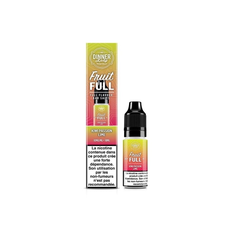 Liquid Dinner Lady Fruit Full Salt 10ml 20mg - Kiwi Passion Lime Liquid Dinner Lady Fruit Full Salt 10ml 20mg - Kiwi Passion Lime