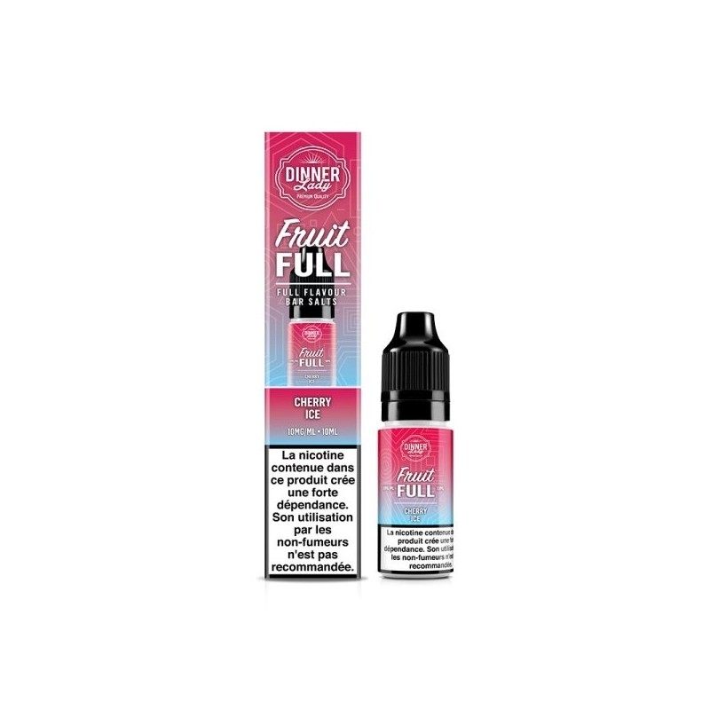 Liquid Dinner Lady Fruit Full Salt 10ml 20mg - Cherry Ice Liquid Dinner Lady Fruit Full Salt 10ml 20mg - Cherry Ice