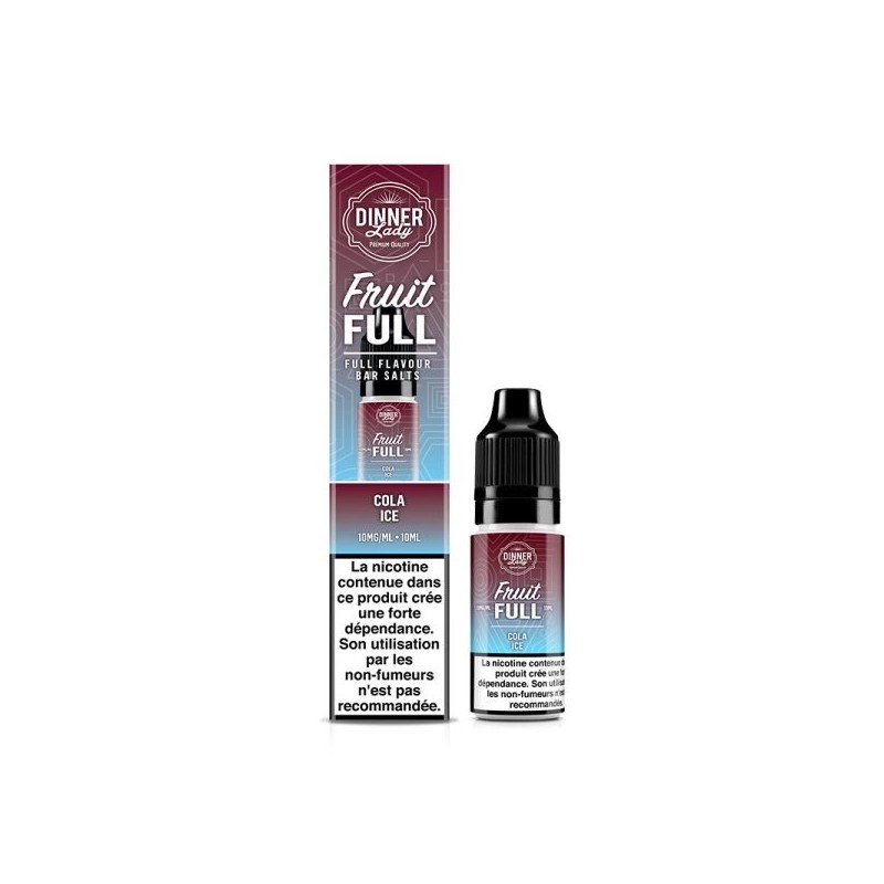 Liquid Dinner Lady Fruit Full Salt 10ml 20mg - Cola Ice Liquid Dinner Lady Fruit Full Salt 10ml 20mg - Cola Ice