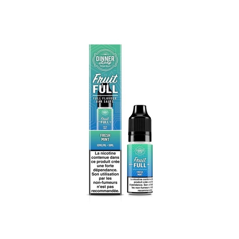 Liquid Dinner Lady Fruit Full Salt 10ml 20mg - Fresh Mint Liquid Dinner Lady Fruit Full Salt 10ml 20mg - Fresh Mint